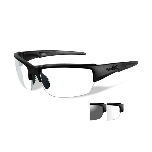 Wiley X Saint Grey/Clear šaudymo akiniai