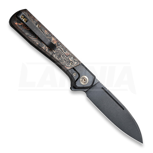 Складний ніж We Knife Soothsayer Copper Foil Carbon, black stonewash WE20050-2