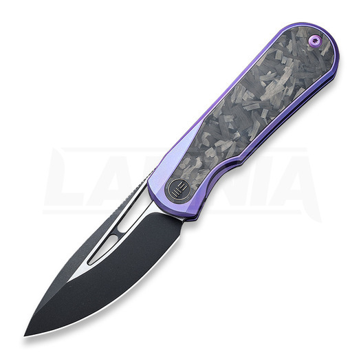 We Knife Baloo Purple Titanium folding knife, Shredded Crabon 21033-3