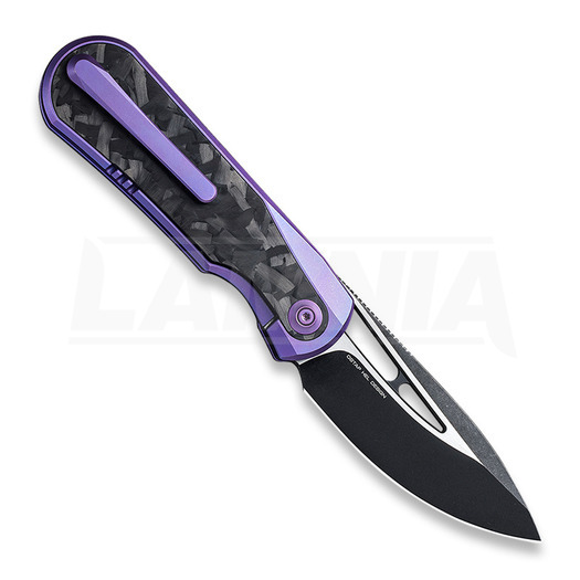 Zavírací nůž We Knife Baloo Purple Titanium, Shredded Crabon 21033-3