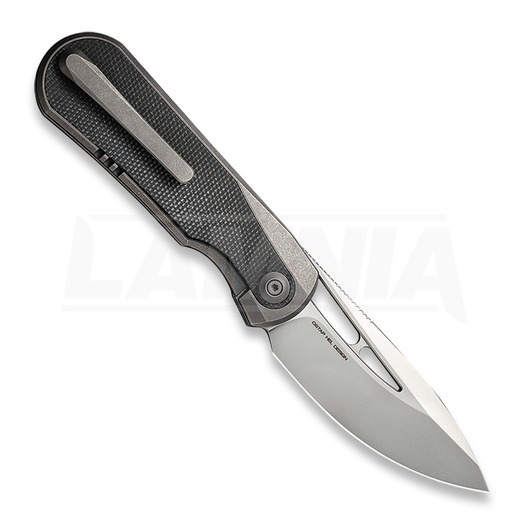 Складной нож We Knife Baloo Gray Titanium, Dark Green Micarta 21033-4