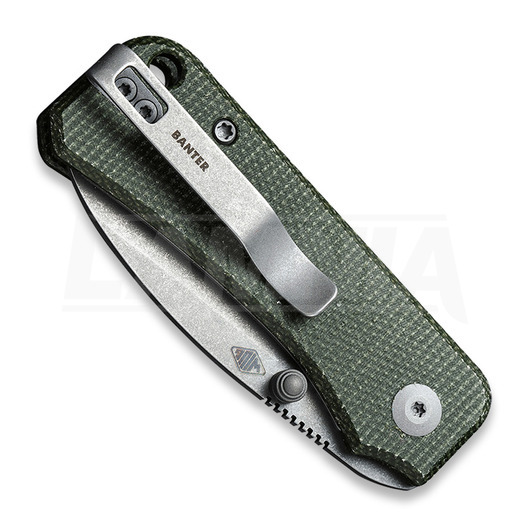 CIVIVI Baby Banter Green Micarta összecsukható kés C19068SB-1