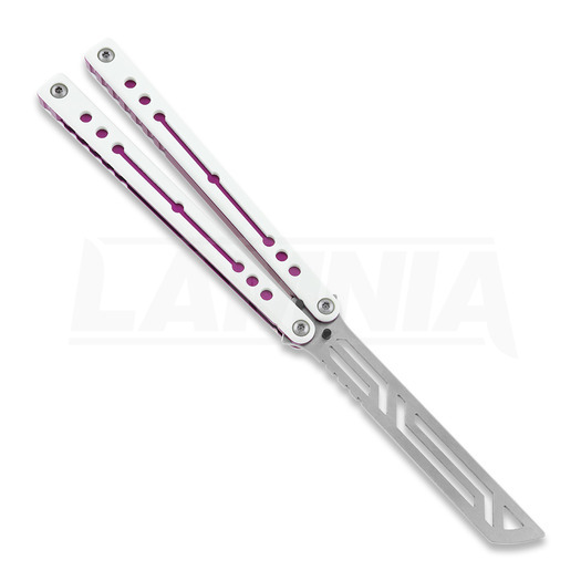 Squid Industries Winter Nautilus V2 balisong trainer, סגול