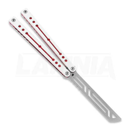 Squid Industries Winter Nautilus V2 balisong trainer, red