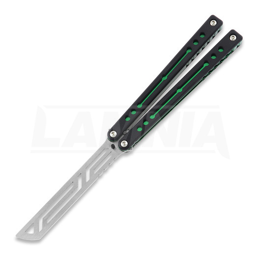 Squid Industries Nautilus V2 balisong trainer, green