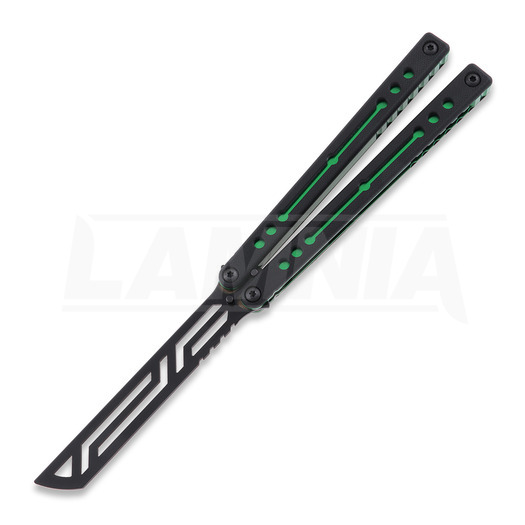 Squid Industries Nautilus V2 Inked Green balisong trainer