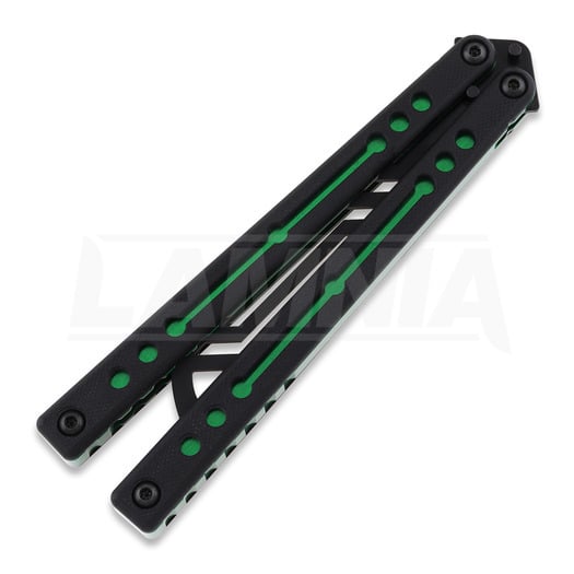 Balisong trainer Squid Industries Nautilus V2 Inked Green