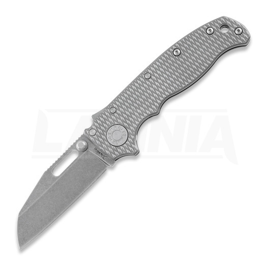 Demko Knives AD 20.5 Textured Titanium CPM3V סכין מתקפלת, shark foot