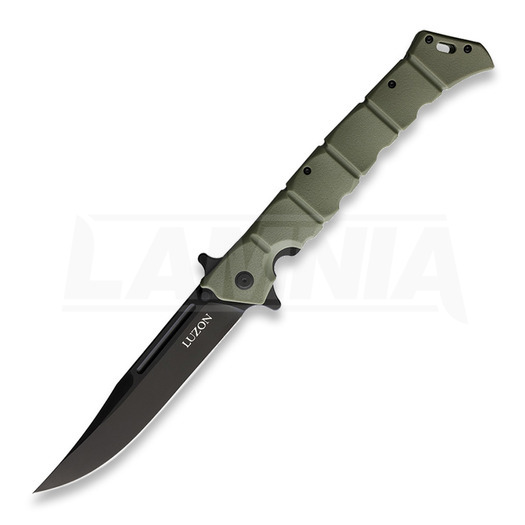 Cold Steel Large Luzon Black folding knife, olive drab CS20NQXODBK