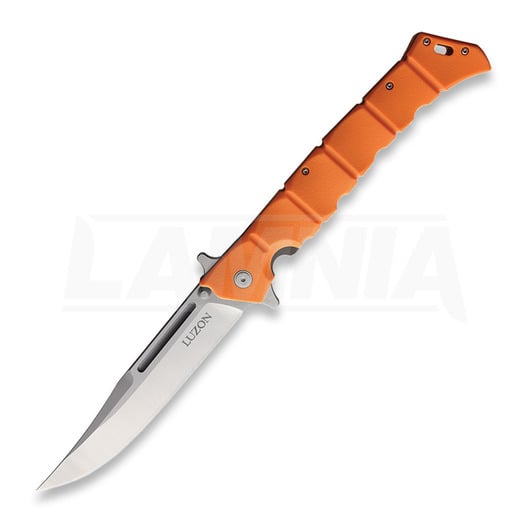Cold Steel Large Luzon Satin 折り畳みナイフ, オレンジ色 CS20NQXORST