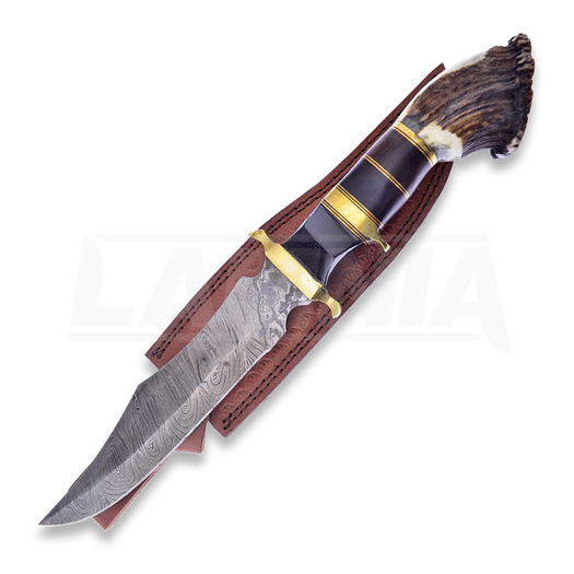 Couteau pliant Hen & Rooster Bowie Deer Stag Damascus