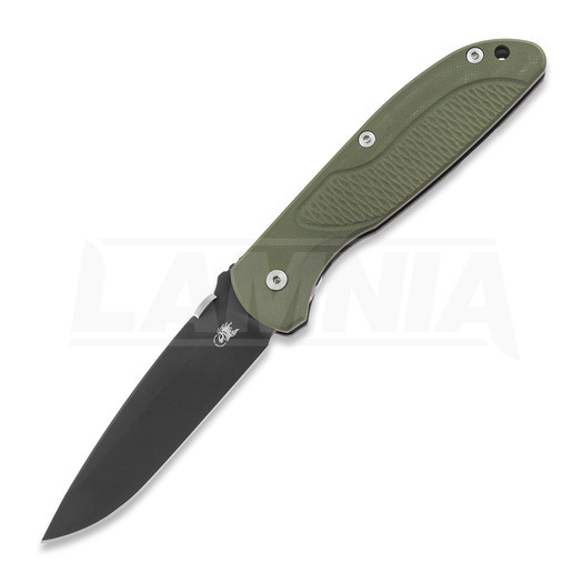 Складной нож Hinderer Firetac Spanto Tri-Way Battle Black, OD Green G10