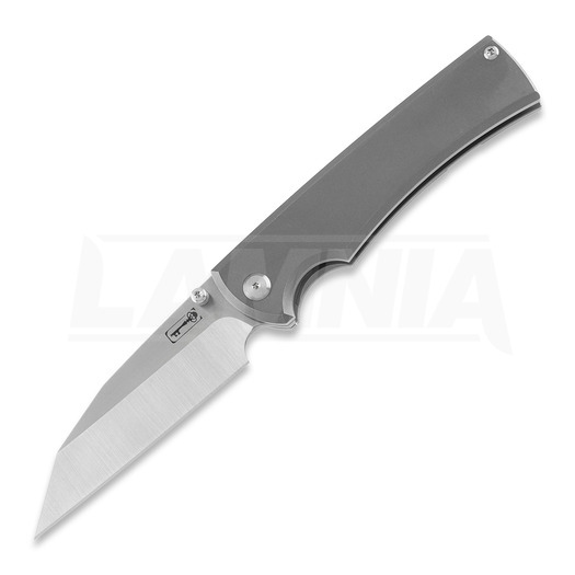 Chaves Knives 229 Sangre Wharncliffe Stonewash Titanium folding knife