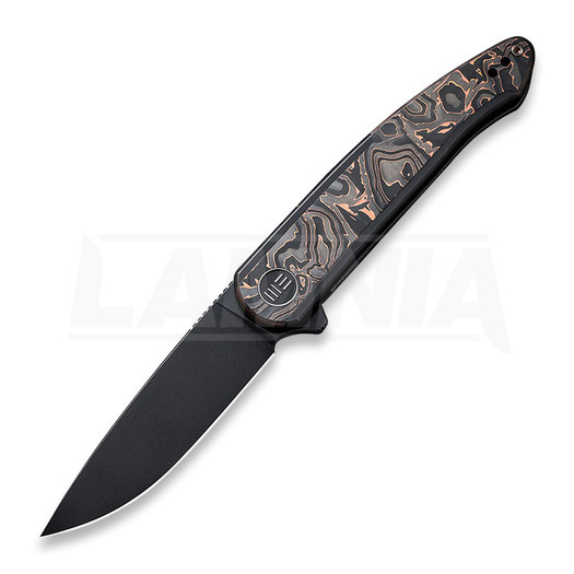 We Knife Smooth Sentinel Copper Foil CF Inlay foldekniv WE20043-6