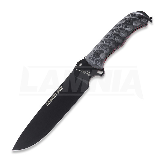Nieto Desert Fox ナイフ, black micarta and black blade 4058-MN