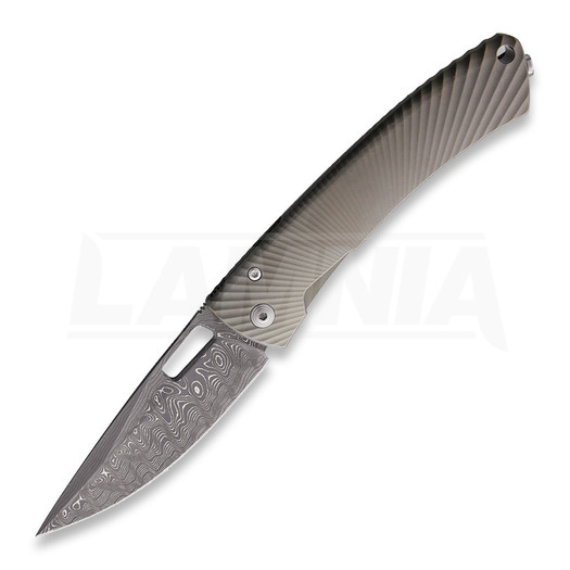 Lionsteel TiSpine Damascus folding knife TS1DSBM