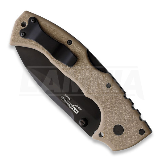 Cold Steel 4-Max Scout Black folding knife, Desert Tan CS-62RQDTBK