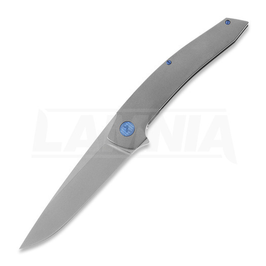 Hog House Knives Model-T Gen2 blue accents folding knife
