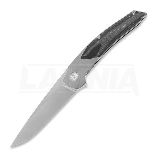 Hog House Knives Model-T Gen2 Black Carbon inlay סכין מתקפלת