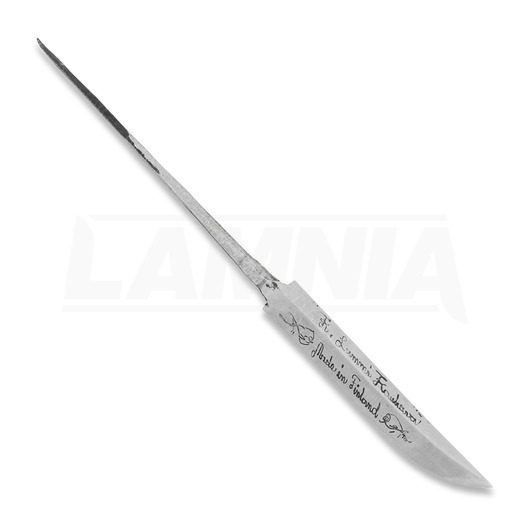 Kustaa Lammi Lammi 100 engraved knife blade, narrow