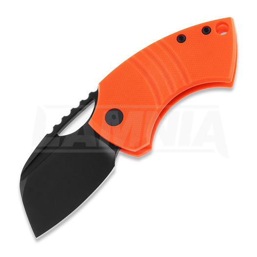 Couteau pliant Urban EDC Supply GNAT-S XL, Orange G10 & DLC