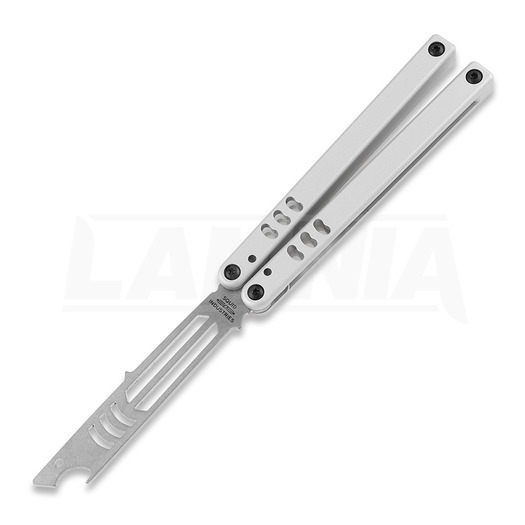 Squid Industries Mako Silver V4.5 balisong trainer