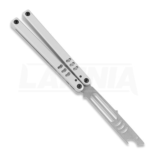 Squid Industries Mako Silver V4.5 balisong trainer