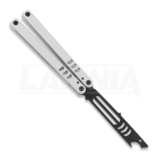 Cvičné nož motýlek Squid Industries Mako Inked Silver V4.5