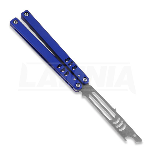 Cvičné nož motýlek Squid Industries Mako Blue V4.5
