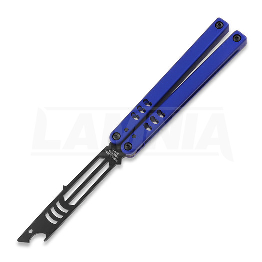 Couteau papillon d'entraînement Squid Industries Mako Inked Blue V4.5