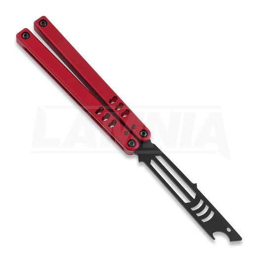 Squid Industries Mako Inked Red V4.5 balisong trainer