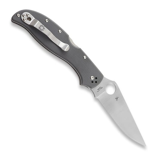 Spyderco Strech 2 XL Grey G-10 CPM CRU-WEAR folding knife 258GPGYCW