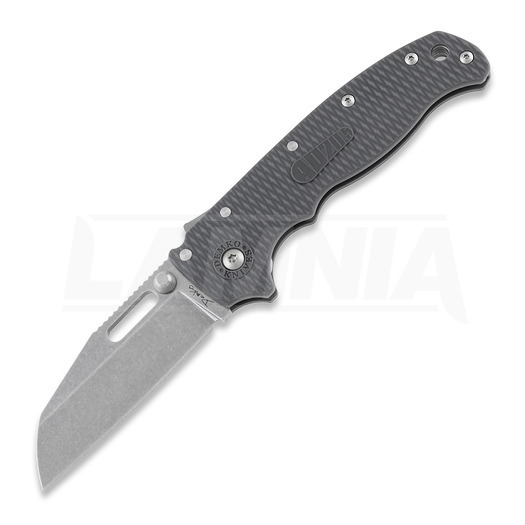 Demko Knives AD 20.5 Stonewashed folding knife, Shark Foot, grey
