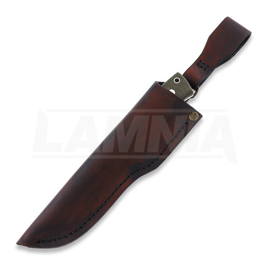 Nordic Knife Design Forester 100 peilis, elmax, green micarta, left-handed