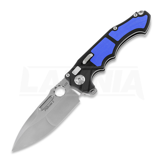 Andre de Villiers Pitboss 2 folding knife, G10 Blue