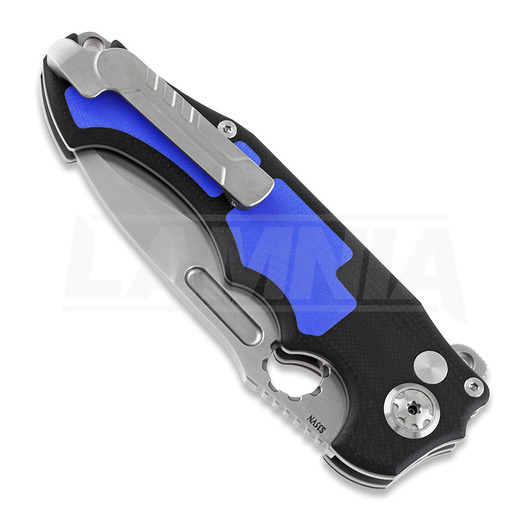 Andre de Villiers Pitboss 2 folding knife, G10 Blue