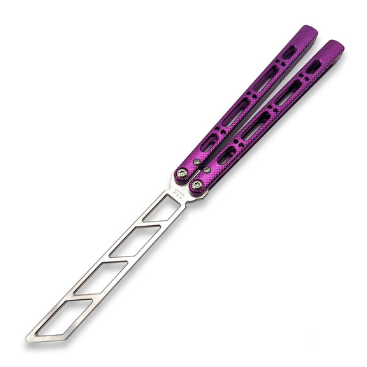 NRB Knives Ultralight balisong trainer, purple