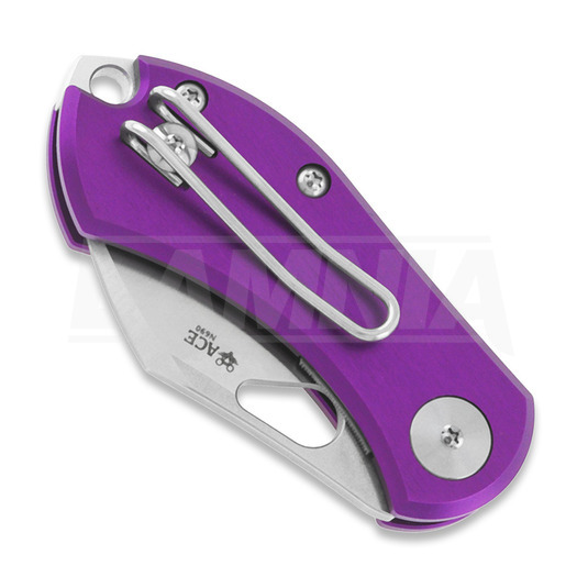 GiantMouse ACE Nibbler Purple Aluminum folding knife