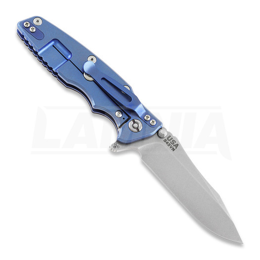 Hinderer Eklipse 3.5" Spearpoint Tri-Way Stonewash Blue Black G10 folding knife
