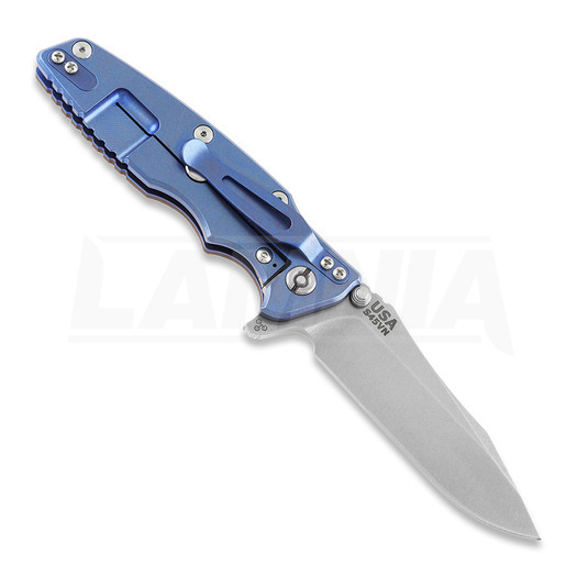 Сгъваем нож Hinderer Eklipse 3.5" Spearpoint Tri-Way Stonewash Blue Fde G10