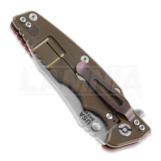 Hinderer Eklipse 3.5" Spearpoint Tri-Way Stonewash Bronze Red G10 sklopivi nož