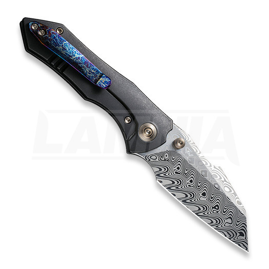 We Knife High-Fin Damascus folding knife WE22005-DS1