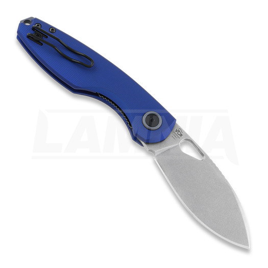 Fox Chilin sklopivi nož, aluminium, olive drab, plava FX-530ALBL