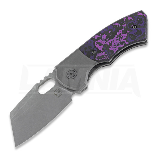 Berg Blades Slim Purple Haze FatCarbon folding knife, stonewashed