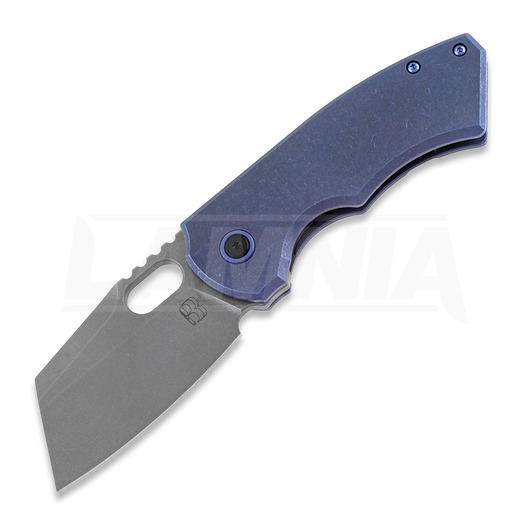 Berg Blades Slim Blue Ti folding knife, stonewashed