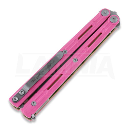 Maxace Serpent Striker v3 butterfly knife, pink