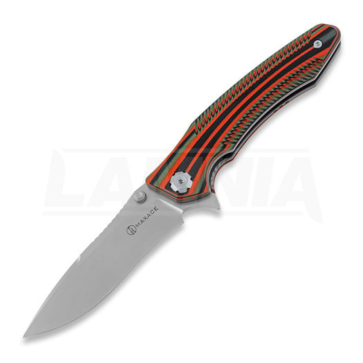 Maxace Zealot III Black Orange folding knife