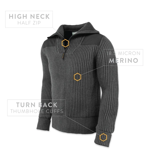 Prometheus Design Werx Guide Sweater - Dark Heather Gray