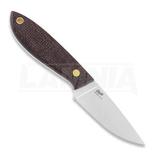 Нож Brisa Bobtail 80, bison micarta, flat