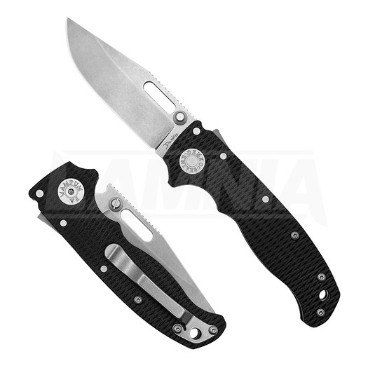 Demko Knives AD20.5 S35VN Clip Point folding knife, black